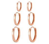 Hey Happiness Orecchini 'Classic Trio' oro rosé Donna Hey Happiness One Size