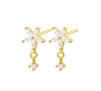 Hey Happiness Orecchini 'Daisy Bloom' oro Donna - Abbigliamento - Occasioni - Matrimonio - Per la madre della sposa - Scarpe e accessori - Gioielli Hey Happiness One Size