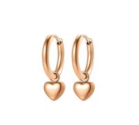 Hey Happiness Orecchini 'Heart Beat' oro rosé Donna Hey Happiness One Size