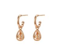 Hey Happiness Orecchini 'January Birthstone' oro rosé Donna Hey Happiness One Size