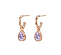 Hey Happiness Orecchini 'June Birthstone' oro rosé Donna Hey Happiness One Size