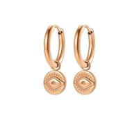 Hey Happiness Orecchini 'Lucky Gaze' oro rosé Donna Hey Happiness One Size