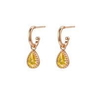 Hey Happiness Orecchini 'November Birthstone' oro rosé Donna Hey Happiness One Size