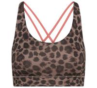 Hey Honey - Women's Criss-Cross Bra Leo - Reggiseno sportivo M marrone