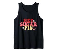 Hey Sugar Pie Retro Tipografia Citazione 70s Design Estetico Canotta