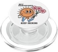 Hey Sunshine Keep Shining - Condividi buone vibrazioni e gioia PopSockets PopGrip per MagSafe