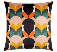 Heya Home Cuscino imbottito in poliestere in velluto Art Déco Raeya