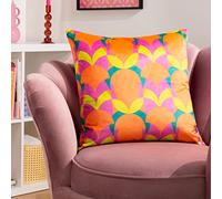 Heya Home Raeya Art Deco - Cuscino imbottito con piume di velluto