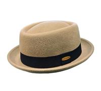 HEYANN Cappello in lana con torta di maiale per uomo e donna, cappelli fedora vintage 100% feltro di lana a tesa corta cappello porkpie da gentleman jazz trilby cappelli unisex per artisti per feste