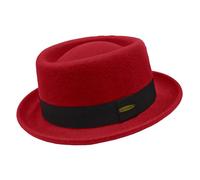 HEYANN Cappello in lana con torta di maiale per uomo e donna, cappelli fedora vintage 100% feltro di lana a tesa corta cappello porkpie da gentleman jazz trilby cappelli unisex per artisti per feste