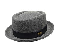 HEYANN Cappello in lana con torta di maiale per uomo e donna, cappelli fedora vintage 100% feltro di lana a tesa corta cappello porkpie da gentleman jazz trilby cappelli unisex per artisti per feste