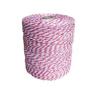 HEYANN Filo elettrico per recinzione, corda elettrica per recinzioni da 3 mm in nylon resistente ai raggi UV per recinzioni elettriche, accessori per corda di cavallo (500 m rosso)