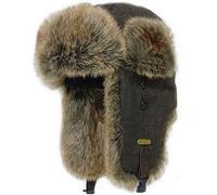 HEYANN Ushanka - Cappello Invernale da Pilota in Finta Pelliccia, Caldo, da Uomo, con paraorecchie, Antivento, per attività all'aperto, Brownrenzi-sanse, S/M