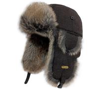 HEYANN Ushanka - Cappello Invernale da Pilota in Finta Pelliccia, Caldo, da Uomo, con paraorecchie, Antivento, per attività all'aperto, Brownrenzi-sanse, Large/X-Large