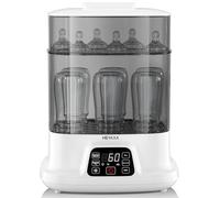 HEYAXA Biberon Steri-lizer e asciugatrice, vapore elettrico per biberon, sicuro e affidabile, misura universale per tutti gli articoli per bambini, biberon, tiralatte, touch screen LED, spegnimento