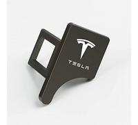 HEYCE 2 pezziClip per Fibbia per Cintura di Sicurezza Auto per Tesla Model 3 Model X Model Y, Fibbie di Blocco per Cintura di Sicurezza per Auto nascoste,Black