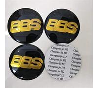 HEYCE 4 x 70 mm Logo coprimozzo coprimozzo Badge Logo Adesivi Adatto per BBS Black Gold, coprimozzo 3D coprimozzo Auto Logo Adesivi