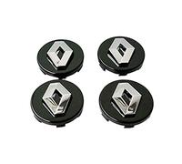 HEYCE 4Pcs Coprimozzo Tappi Copricerchi Ruota Coprimozzi Cerchioni coperture per mozzi 57mm per Koleos Duster Megane,Black