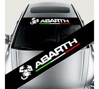 HEYCE Adesivi per Auto, per Fiat Abarth Parabrezza Anteriore per Auto Decal Protector Bastoncini Personalizzati Decorazione Accessori per Lo Styling