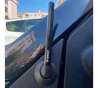 HEYCE Antenna Radio con Segnale FM/Am Corto per Auto, per Smart Fortwo Forfour 450 451 453, Accessori per Lo Styling dell'auto Decorare,Black