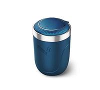 HEYCE Auto Portacenere per Fiat 500 /500E /500L /500X /500 Abarth, Posacenere Auto con Coperchio e Luce, Auto Portatile Sigaretta Posacenere per Casa Ufficio e Viaggi,Blue