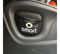 HEYCE Borsa Portaoggetti in Pelle PU per Auto, Cellulare, Smart Fortwo Forfour 453 451 450 Accessori, Black