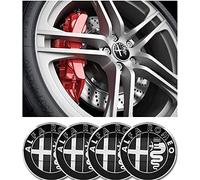 HEYCE Coprimozzo Tappi Copricerchi Ruota Coprimozzi Cerchioni coperture per mozzi 50mm per Alfa Romeo Mito 147 156 159 166 Giulietta Spider Stelvio