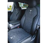 HEYCE Coprisedile Traspirante per Auto Cuscino in Lino Set Antiscivolo Quattro Stagioni Universale Adatto per Tesla Model 3 Model Y Modifica Interni,Model 3-4PCS