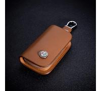 HEYCE Portachiavi Portachiavi Portachiavi Custodia Protettiva Portachiavi per Alfa Romeo 159 Giulia Giulietta Mito Stelvio Brera Telecomando Portachiavi Custodia Proteggi,Brown