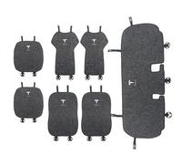 HEYCE Set Coprisedile Auto, per Tesla Model 3 Set di Copri Sedili e Copri Poggiatesta per Auto Car Seat Cover Sets, Accessori Auto Interno,7PCS