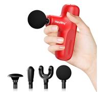 HEYCHY - Mini pistola da massaggio, massaggiatore portatile portatile per piccoli viaggi sollievo dal dolore, recupero completo del corpo e sollievo per esterni, ricarica USB, 5 velocità, regali per