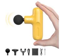 HEYCHY Super Mini Pistola Da Massaggio, Massaggiatore A Tessuto Profondo, Pistola Da Massaggio Compatta Da Viaggio, Recupero E Sollievo Del Corpo Completo Per Esterni, Ricarica Usb, 5 Velocità, R