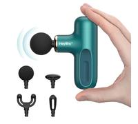 HEYCHY Super mini pistola da massaggio, massaggiatore muscolare a percussione per tessuti profondi, pistola da massaggio compatta da viaggio, massaggiatore portatile portatile per regali in ufficio