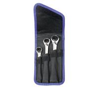 Heyco/Heytec 50730600183 - Serie di 3 chiavi ad anello a cricchetto, con contatto di commutazione a levetta, incl. marsupio