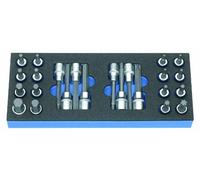 Heyco/Heytec 50829-17 50829001783 - Set di inserti per avvitatore, con punta esagonale e Torx, 24 pezzi