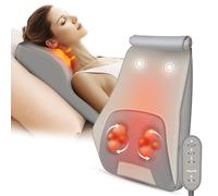 Heycool Massaggiatore per collo e schiena con calore lenitivo, vibrazioni profonde per impastare lo shiatsu dei tessuti, cuscino massaggiante per collo, spalle e schiena, regalo di Natale per uomini,