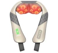 Heycool Massaggiatore per collo senza fili con calore, massaggiatore profondo per collo e spalle, per dolori Shiatsu, cuscino massaggiatore per la schiena, regalo per uomini e donne