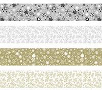 HEYDA 48 strisce di carta origami per stelle dell'avvento, oro/argento