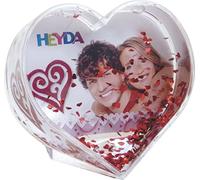 HEYDA Espositore da Parete, 9 Scomparti DIN A4 Alto, Cristallo, Acrilico, Trasparente, Bianco