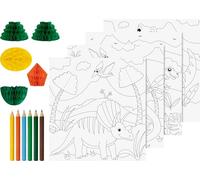 Heyda Set di pittura 3D dinosauro, larghezza 195 mm x altezza 210 mm