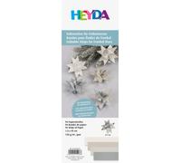 Heyda Set di strisce pieghevoli per Froebel Stars, 1,5 x 45 cm, colore: Argento