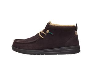 HEYDUDE 42051 Wally Mid Gripr Classic Brown Scarponcini per Uomo in Pelle Marrone (Taglia 41)