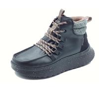 HEYDUDE 44357 Wendy Peak Apres Coated Black Scarponcini per Donna in Tessuto Nero (Taglia 41)