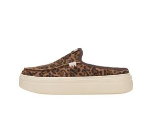 HEYDUDE Austin Lift Platform Mule | Scarpe Casual Slip-on | Calzature Leggere, comode ed Eleganti per Tutti i Giorni, Marrone Leopardo, 39 EU