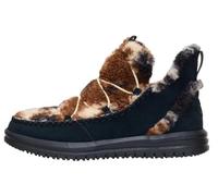 HEYDUDE Camden Suede Cozy Donna, Nero Multi/Nero, 37 EU