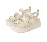HEYDUDE Delray Buckle Cottage Crochet Mocassini Donna, Garzetta bianca/lavanda/multicolore, 40 EU