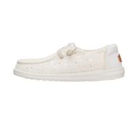 HEYDUDE LILDUDE - Scarpe da bambino in jersey elasticizzato, leggere e comode, lacci elastici facili da indossare, Avorio, 38 EU