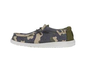 HEYDUDE - Maschio Wally Washed Camo Wally Slip-On Scarpe, Camo, 46