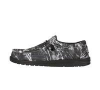 HEYDUDE Men Wally Washed Canvas Black Casual Moccasin 47 EU