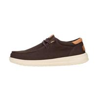 HEYDUDE Paul Canvas, Scarpe Uomo Slip-On, Mole Brown/Wood Ash, 42